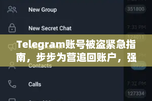 Telegram账号被盗紧急指南，步步为营追回账户，强化安全防患未然 TG下载-第1张图片-TG下载-Android版 - Telegram官网