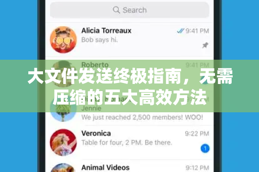 大文件发送终极指南,无需压缩的五大高效方法-第1张图片-TG下载-Android版 - Telegram官网 大文件发送终极指南,无需压缩的五大高效方法-第1张图片-TG下载-Android版 - Telegram官网
