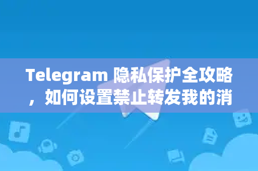 Telegram 隐私保护全攻略，如何设置禁止转发我的消息？