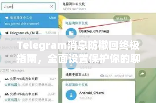 Telegram消息防撤回终极指南，全面设置保护你的聊天记录不被删除