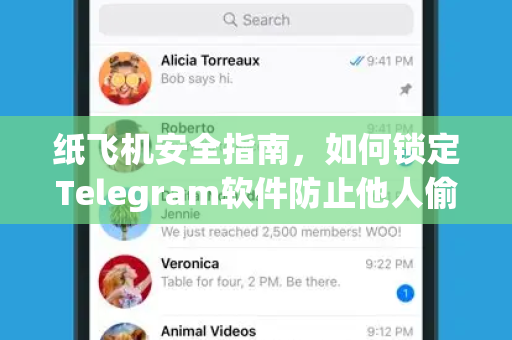 纸飞机安全指南，如何锁定Telegram软件防止他人偷看